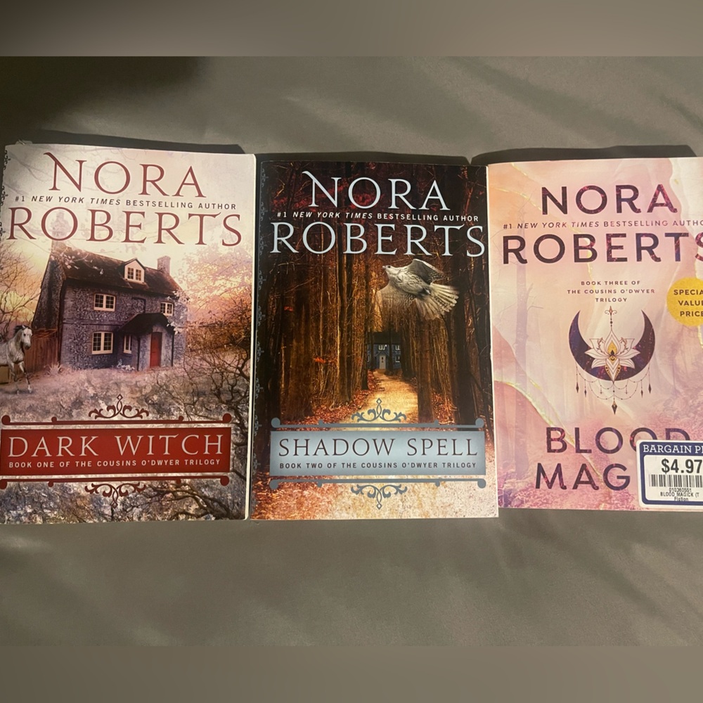 Nora Roberts Book Set - Dark Witch, Shadow Spell, Blood Magick